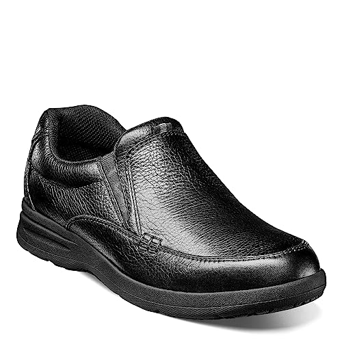 Nunn Bush Men's Cam Slip-on Lightweight Comfortable Sneaker, Black, 8.5 X-Wide2