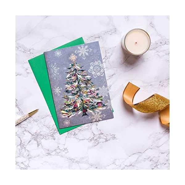Papyrus Weihnachtskarten mit Umschlägen, fröhlicher Urlaub, festlicher Weihnachtsbaum, 14 Stück – Bild 9