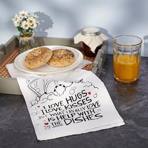 Primitives by Kathy I Love Hugs Kitchen Towel Primitives by Kathy I Love Hugs Kitchen Towel