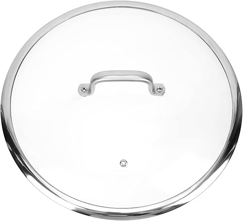 Tapa universal para ollas y sartenes de 13.4 in - Tapas de sartén de vidrio templado con asa Protector de tapa para ollas y sartenes sartén de