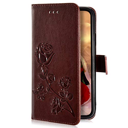 Uposao Galaxy Grand Prime Coque,Housse en Cuir Pochette Portefeuille PU Coque à Rabat Magnétique Clapet Flip Case Fonction Stand,Carte Slot Coque Etui pour...
