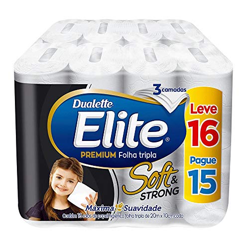 Kit Papel Higiênico Elite Promocional - 48 Rolos Folha Dupla + 16 Folha Tripla