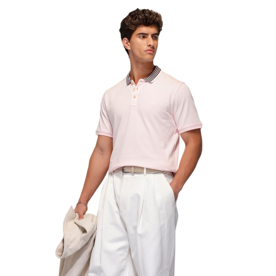 wrogn Men's 100% Cotton Pique Polo T-Shirt | Solid | Slim Fit-picture-28
