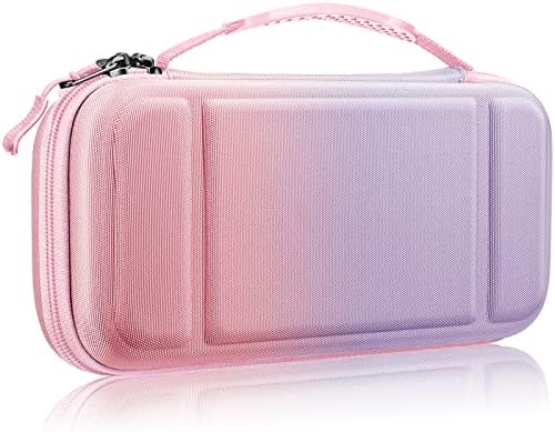 FINTIE Carrying Case for Nintendo Switch OLED Model 2021/Switch 2017 - [Shockproof] Hard Shell Protective Cover Travel Bag w/10 Game Card Slots for Switch Console Joy-Con & Accessories, Galaxy
