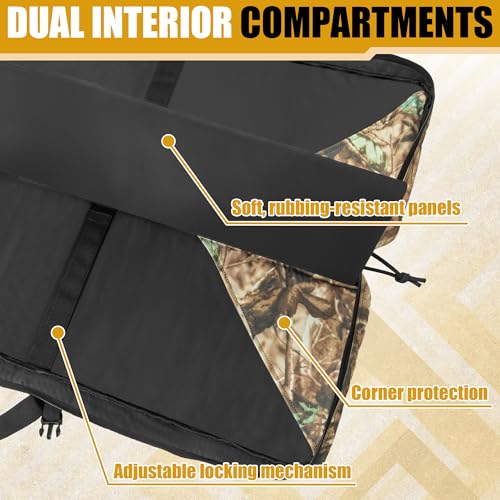 Image of 28 /32 /36 /42 /46 /48 /51 /55 inch Double Rifle Case Soft Gun Bag Tactical Backpack | Portable Long Rifle Bag for Outdoor Hunting Shooting, Gun Case Firearm Storage & Transportation, Hunting Shooting Range