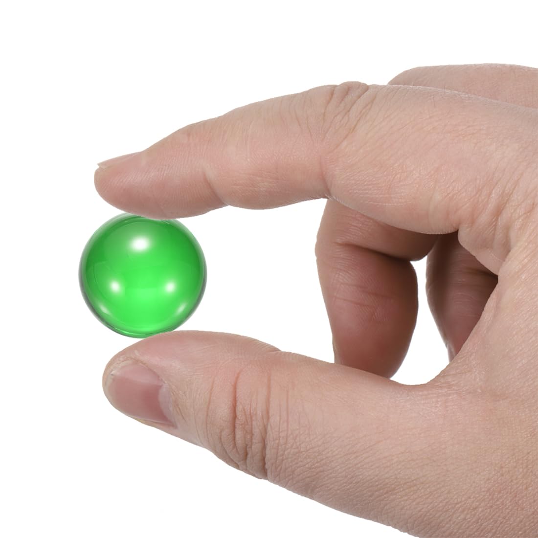 QUARKZMAN 2 Pz Acrilico Trasparente Sfera Giocoleria 1.2" 30mm Verde