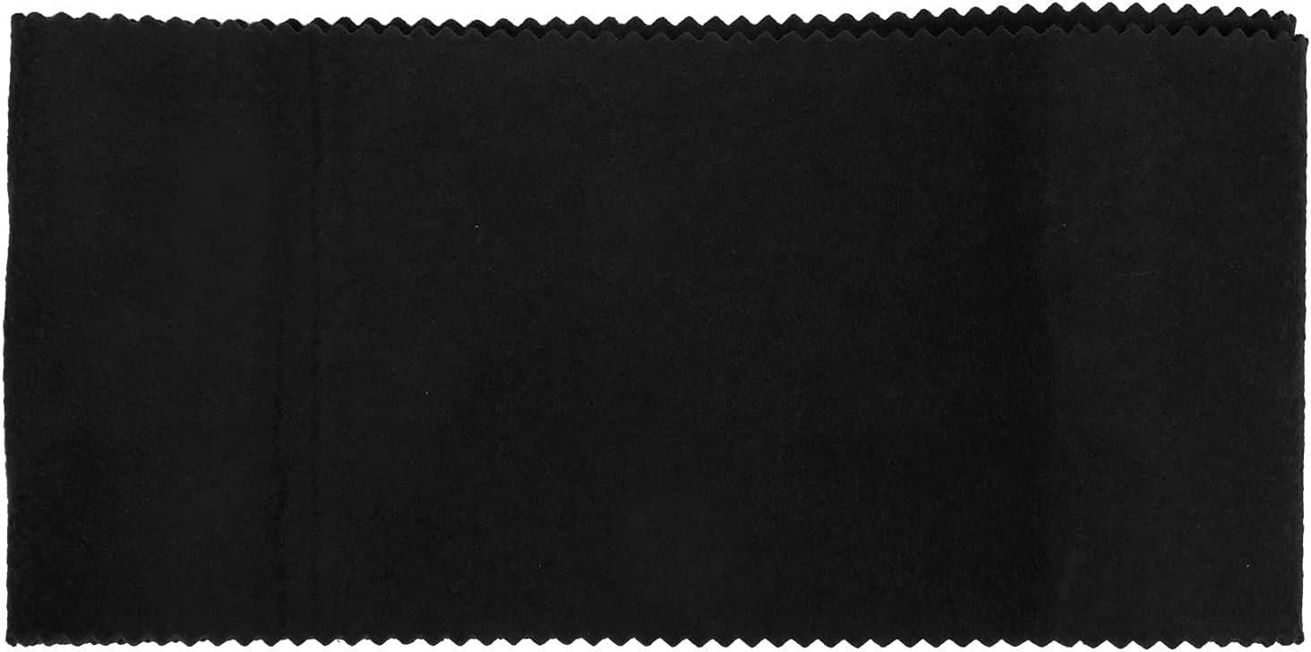 Piano Keyboard Felt Cloth Anti‑Dust Cover for Absorbing Moisture and Protecting Keys, Washable Universal Dust Cloth for Home Decoration, 49.2 X 5.7in (Black)