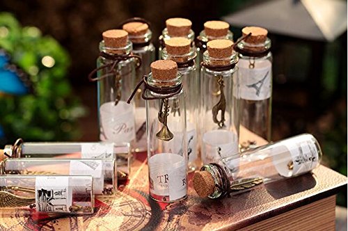 Erioctry, bottigliette di vetro trasparente con