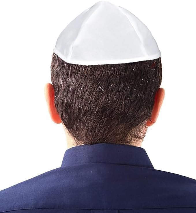 Bulk Rayon White Kippot for Synagogue - Pack of 144pcs | Perfect for Jewish Occasions | Elegant and Comfortable | Wedding, Funeral, and Synagogue Essential