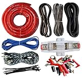 Absolute 4 Gauge 2000W Car Amplifier Complete Installation Amp Kit