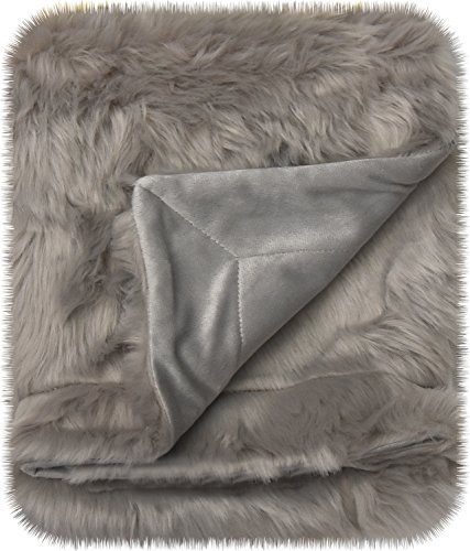 Little Starter Blanket Mongolian Baby, Grey, 18"