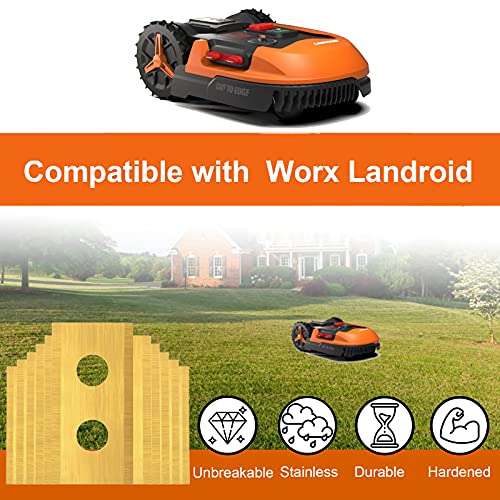Lames de tondeuse robot Titan herbe jaune solution de coupe nette durable