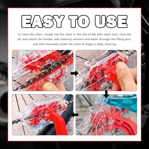 Upgraded Transparent Bike Chain Cleaner
