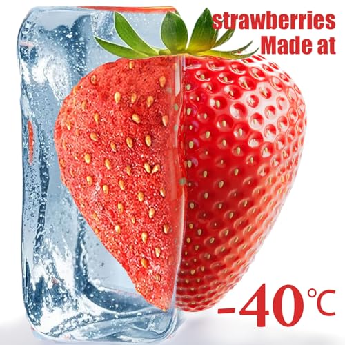 16 Oz Freeze-Dried Whole Strawberries - Dehydrated Fruit - Frozen No Sugar Added, No Additives - Premium Natural Single-Ingredient Strawberry - Perfect for Oatmeal, Cereal, Smoothies, Yogurt & Baking Toppings & Snacks