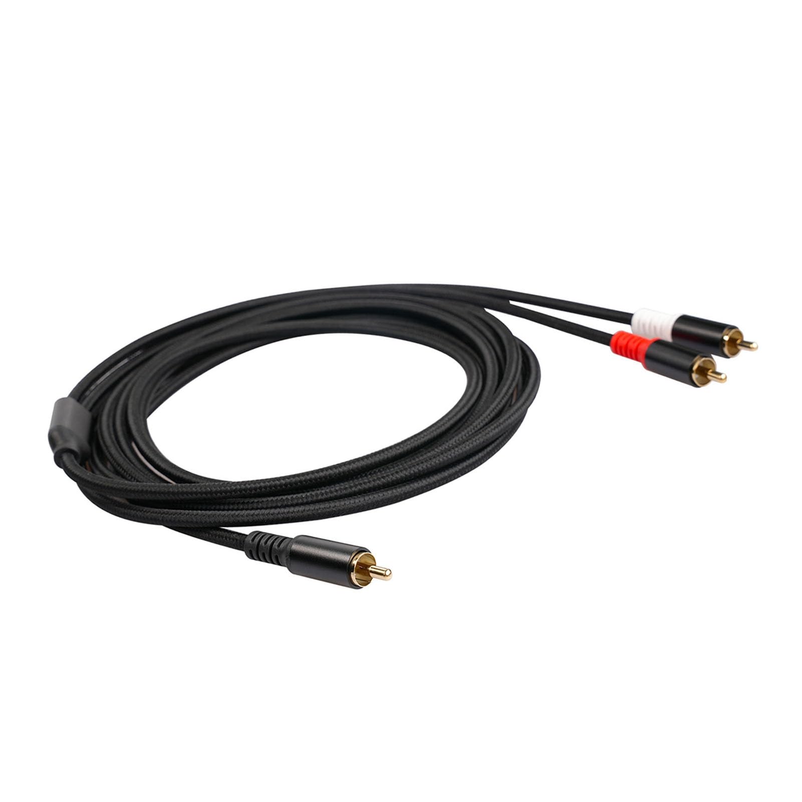 Giurupi y Cavo 1 Maschio a 2 Maschio Stereo Cavo Audio Dual Schermato Oro Oro Placcato da 6,5 ​​piedi Amplificier Tv Mixer Cd Player Dvd Lettore y Adattatore Audio Cavi (2m)