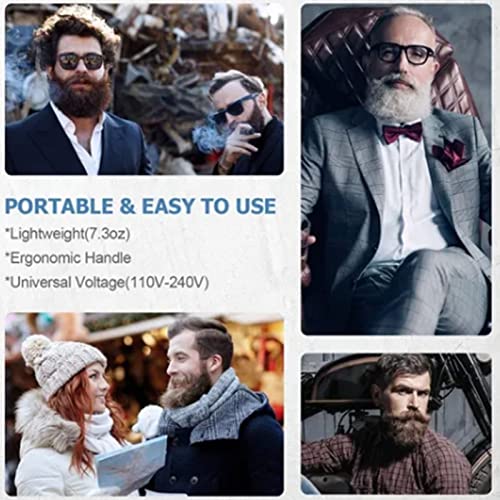 Touisedgi Beard Straightener Comb Faster Heated Ionic Beard Straightening Comb Electric Portable Men's Hair Styling Brush Gift For Dad #TOP3