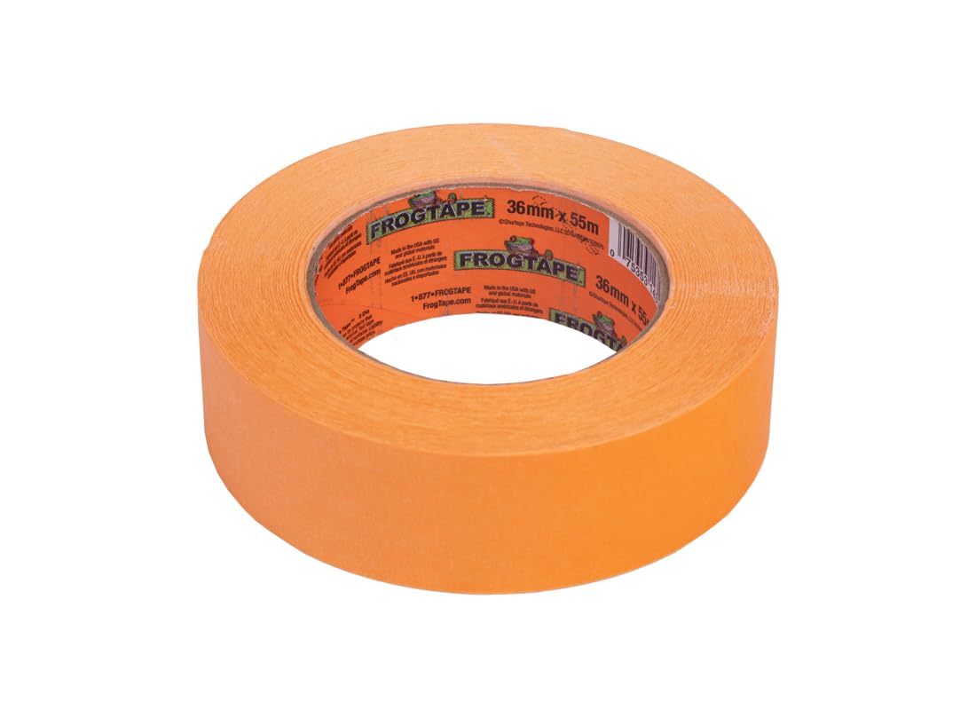 FrogTape Ruban de peintre orange de qualité professionnelle [haute adhérence]: 1.41 in. x 60 yds. (Orange) / 4-pack