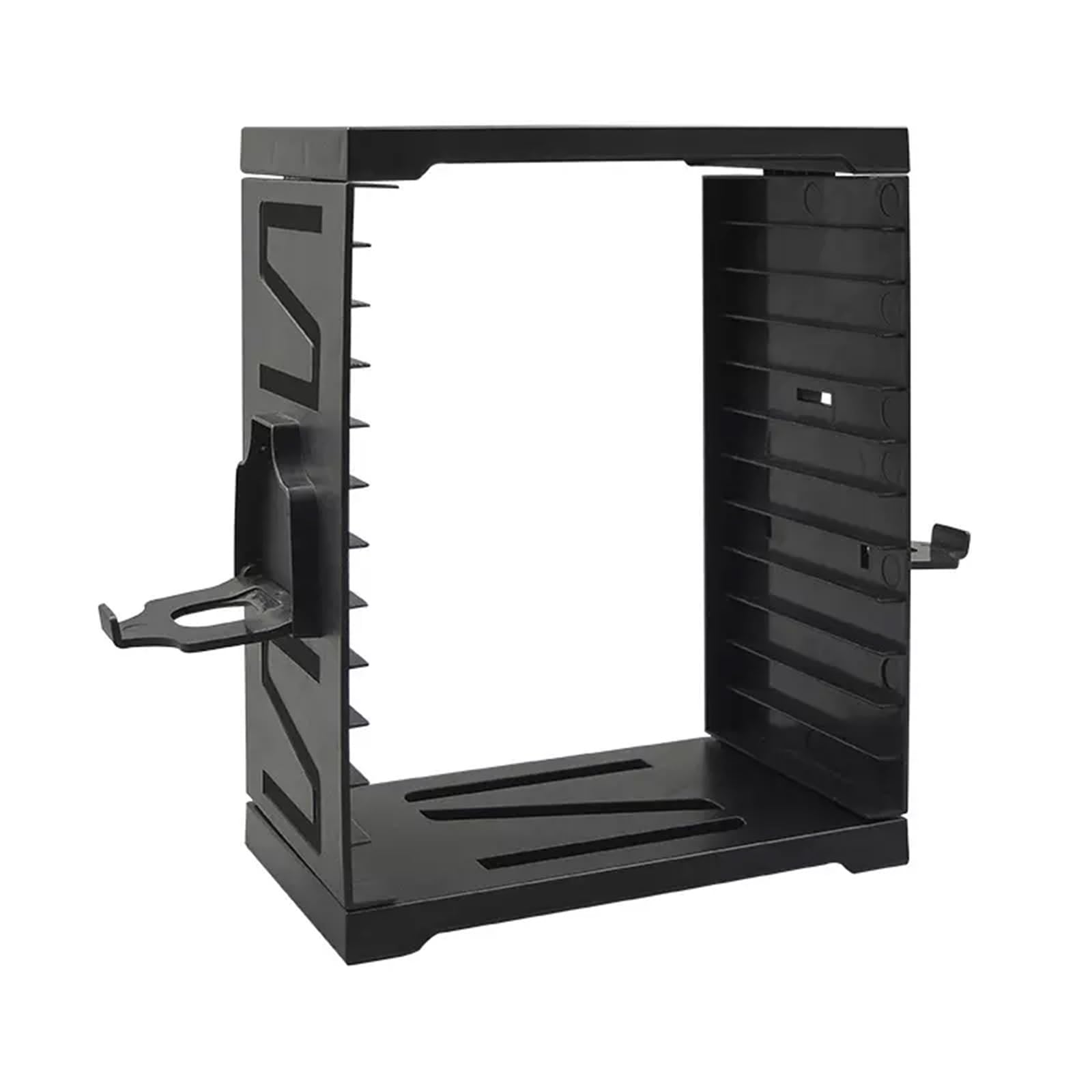 Hsioluted HBS259 Multifunctional Game Disc Storage Holder Stand 24-channel Game Discs Card Storage Tower Display Rack Shelf Organizers
