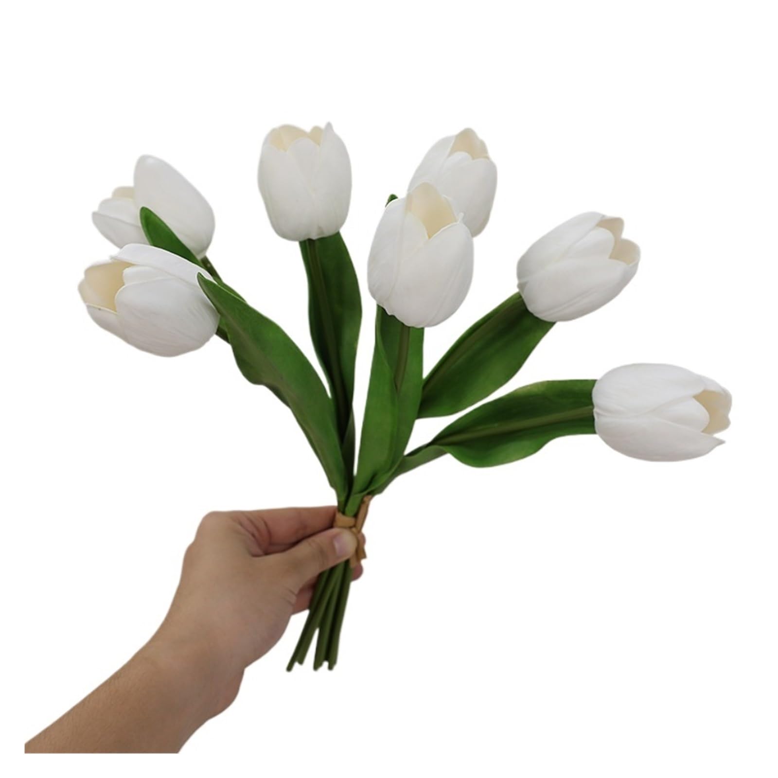 Casetlong 14Pcs Faux Flowers Bouquet Home Decoration Wedding Decor Party Table Artificial(White)