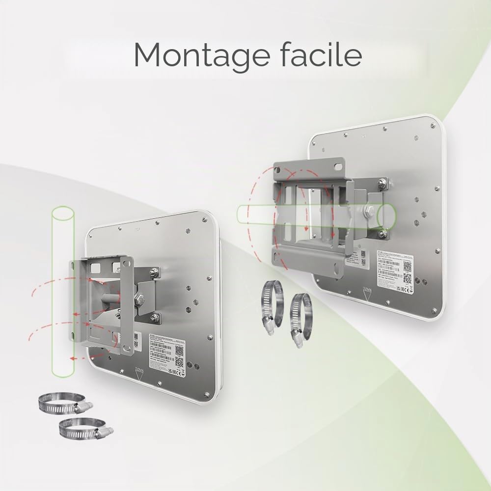 Zyxel 5G Outdoor Router avec PoE | 4.67 Gbps Data Rate|Antenne directionnelle 9 dBi pour Les Longues Distances |Indice de Protection IP68 [Nebula FWA710]