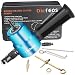 Dicfeos Double Head Metal Sheet Nibbler Cutter with Circle Cutting Accessories, Drill Attachment with Wrench & Parts, Maximum 14 Gauge Steel