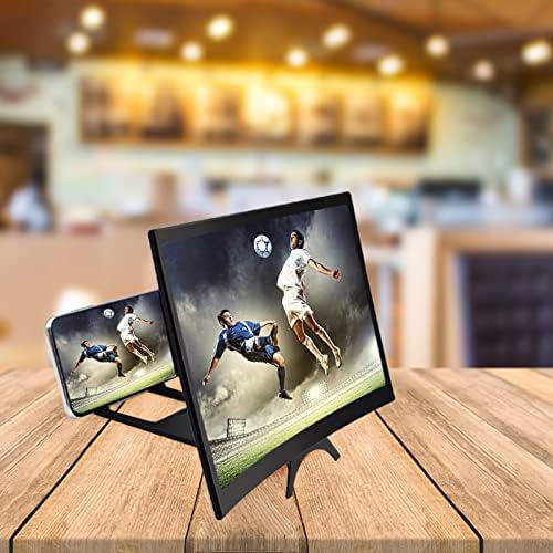 SKNG 12in Cellphone Display screen Magnifier，3D HD Display screen Magnifier for Cell Cellphone, Common Smartphone Magnifying Display screen for Motion pictures/Movies/Gaming