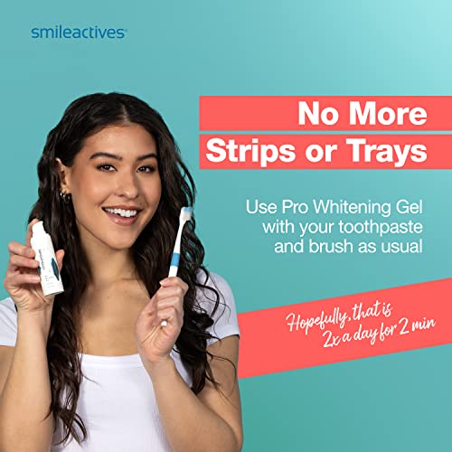 Smileactives Teeth Whitening Kit - 1Oz (Pack Of 3) - Features Clinical-Grade Hydrogen Peroxide For Long Lasting White Teeth, Simply Add To Toothpaste To Permanently Remove Coffee Stains & More! #TOP1