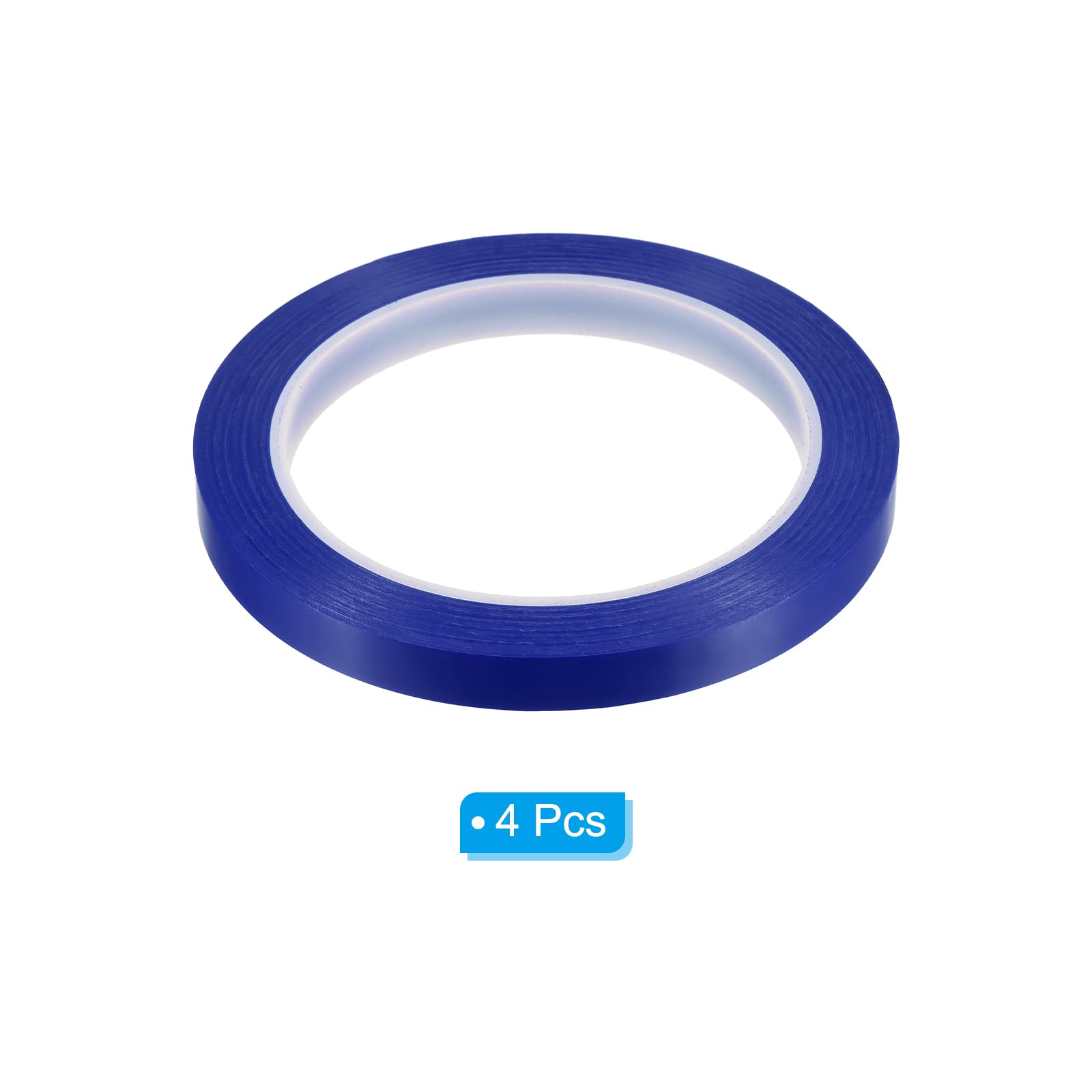 PATIKIL 3/8" Whiteboard Tape, 4 Pack Thin Dry Erase Tape for Graphic Chart Marking DIY Art Blue - Image 3