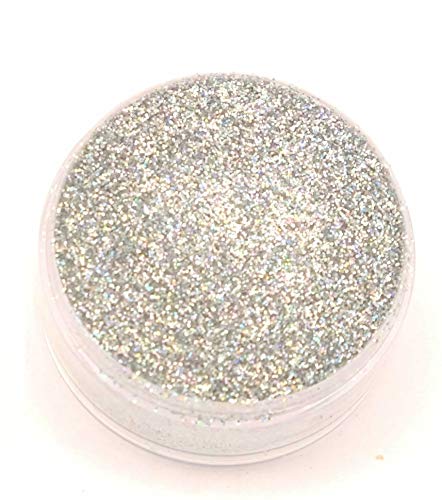 Hologram Glitter (5 grams each container) for Cakes, Cupcakes, Waffles. Decorations. Barco (Silver)