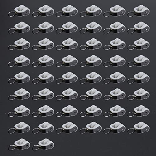ZSHINE Aluminium Alloy Curtain Rail Pulleys Runners (50 PCS)