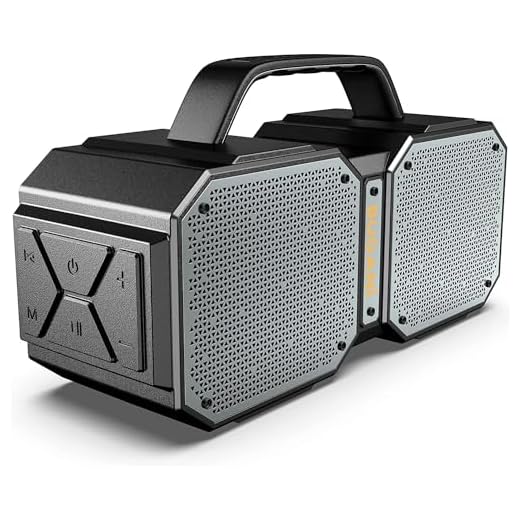 BUGANI Bluetooth Speaker, SHOCKW Portable Bluetooth Speaker, Bluetooth 5.3, Waterproof, Wireless Speakers, 60W Super Power, Outdoor Speaker, Black(New Model)