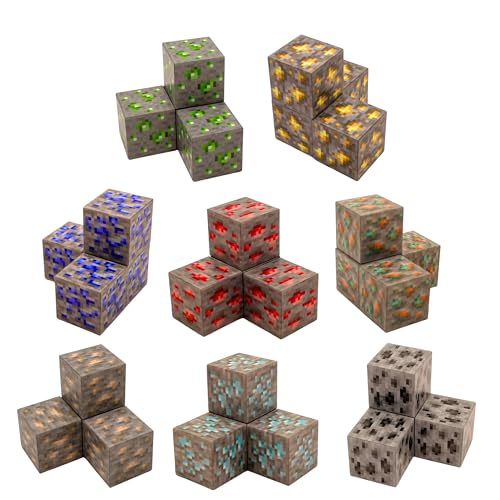 Ellafun Magnetic Cube - MINEARLES - 32 Piezas - Bloques de construcción magnéticos - Juguete Montesorri a Partir de 3 años para niños y niñas - CREA tu Propio Mundo