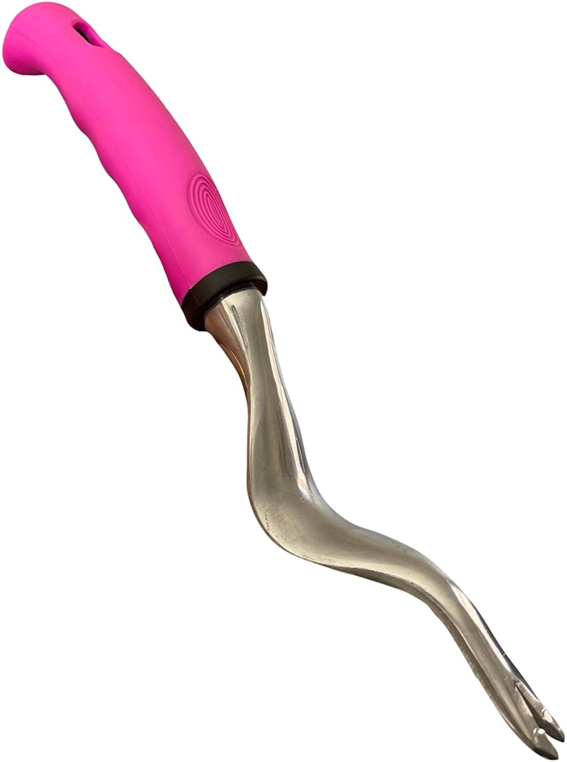 Garden Guru Pink Hand Weeder Tool with Ergonomic Handle - Weed Puller for Planting, Weeding, Flower and Vegetable Care in Lawn Garden Yard | Rust Resistant