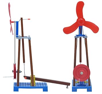 Wind Power Rice Mill- Demonstration Project - Tinkering LAB Model - School LAB Model TeacherS Learning Material - TLM Model