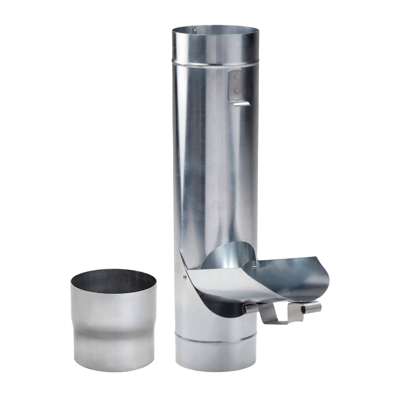 Regenrohrklappe Zink DN 76 inkl. Adapter Regenwasserklappe Regenrohrklappe zum Befüllen von Regentonnen, Regenfässer und kleineren Regenwassertanks.