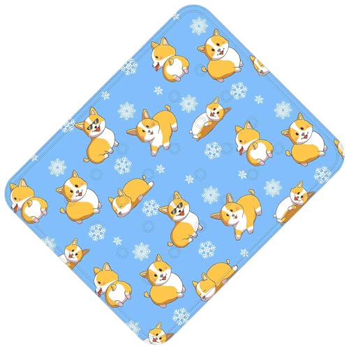 犬の冷却パッド、犬冷却マット | かわいい動物のパターン自己冷却の快適な毛布 - 屋外のペット用品、あらゆる種類の子犬のための長方形の猫のベッド冷却クッション