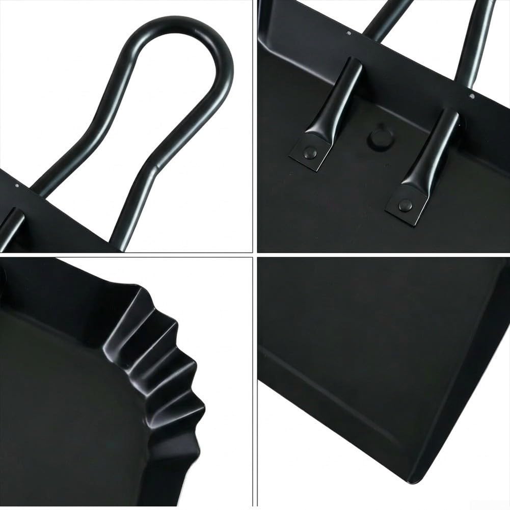 à pour poussière 42cm pour Cendres et Déchets à pour poussière(Black Large)