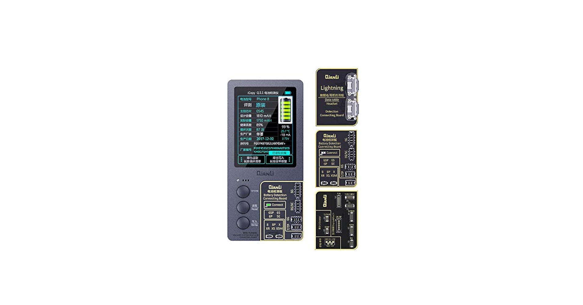 iPhone - zuikio Amazon.com: Qianli 3 in 1 iCopy Plus 2.1 for iPhone 7/8/8P/X