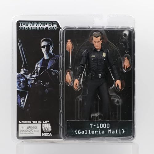 Lkcozsm The Terminator T-800 /T-1000 Endoskeleton （7" Scale） Action Figure Collectible Model(Cannon Buster) #TOP5