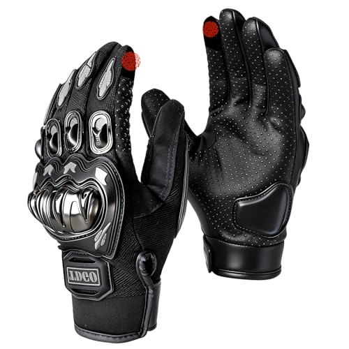 TULAMORIY Guantes Moto Pantalla Táctil, Guantes de Motocicleta Antideslizante, Guantes Deportivos para Hombres Mujeres, Impermeable y Transpirables, para Bicicletas, Scooters, al Aire Libre
