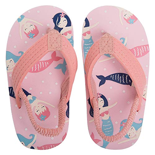 Image of Boys Girls Strap Flip Flops Sandals Cute Cartoon Unicorn Shark Toddler Flip Flop Kids Pool Beach Flat Slide Summer Water Shoes