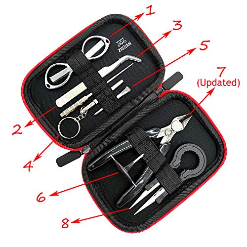 DIY Werkzeug Set mit neuester Spule-Jig-wickelset, Keramik-Pinzette, Spulen-Set, Drahtschneider, Klapp Schere, Spulen Bürste, Schraubenzieher für Spulen Jig/Set Als Geschenk (New) – Bild 3