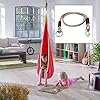 LHKJ 2 Pcs Adjustable Swing Ropes Heavy Duty Hanging Nylon Rope Holds ...