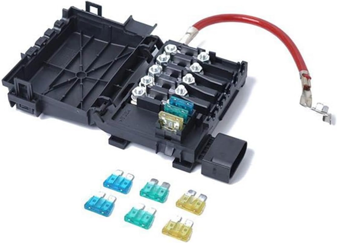 Fuse Box Battery Terminal 5 Way Fuse Holder (Color : with Wiring)