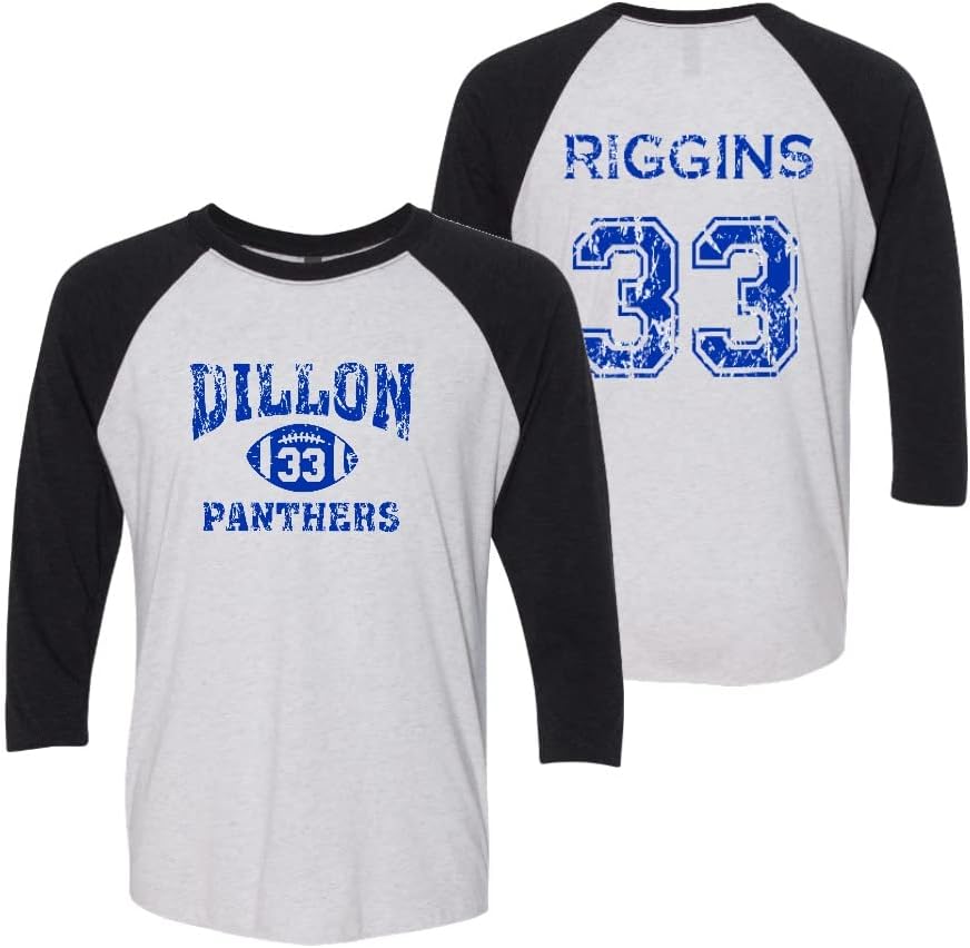 Studio 9Thirty3 Adult Dillon Panthers Football Riggins 33 Baseball Shirt