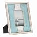Barnyard Designs Rustic Distressed Picture Frame, 4" x 6" Wood Photo Frame in White and Turquoise