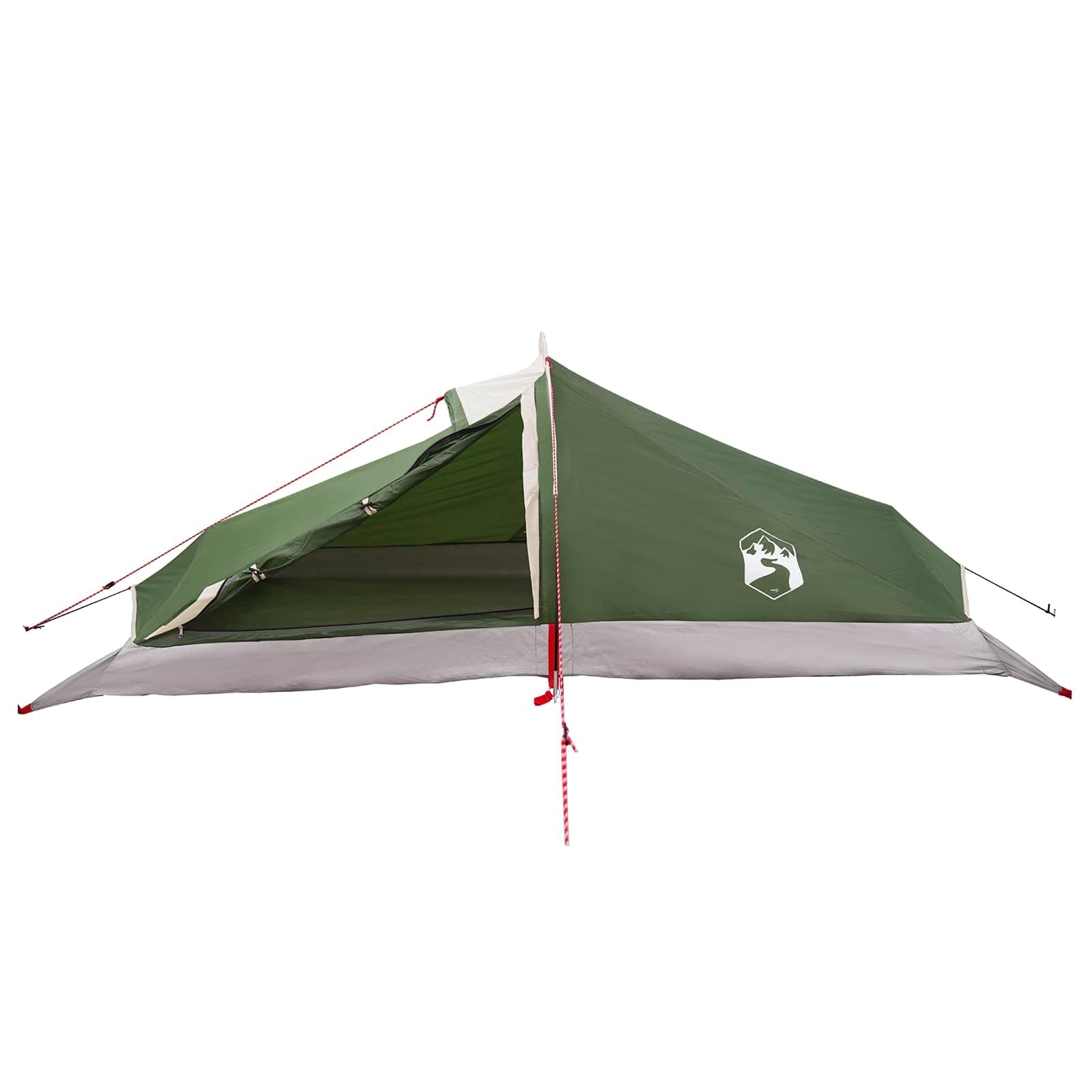 Tenda da Backpacking Verde 2 Persone | Poliestere 185T Impermeabile, Pali in Fibra di Vetro, Leggera 1,75 kg, 4 Stagioni