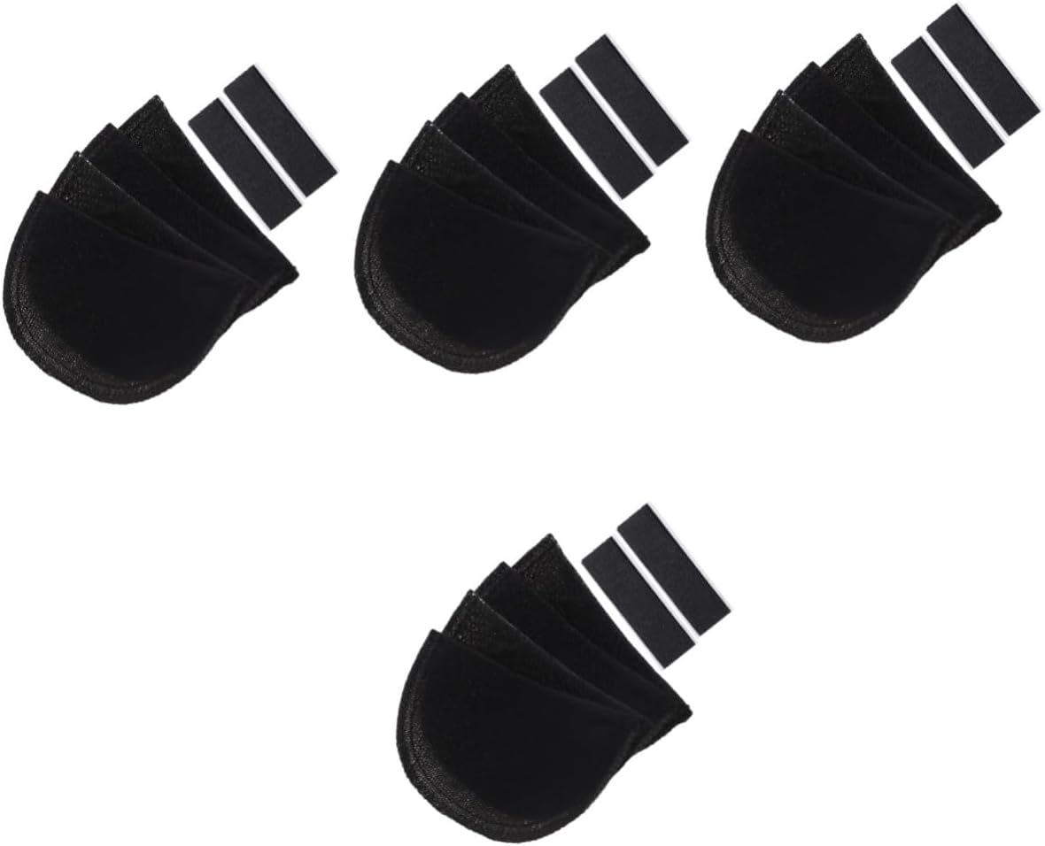 Lurrose 8pairs Sponge Shoulder Pads for Women Clothing Shoulder Enhancer Pads for Suit Nonslip Design