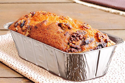 [20 Pack - 3lb Loaf Size ] Propack Disposable Aluminum Foil Meal Prep Cookware Loaf Pans 10.5"x5"x2.5", Oven, Toaster, Grill, Cooking, Roasting, Broiling, Baking, Event, Take Out, Restaurant - Thumbnail 2