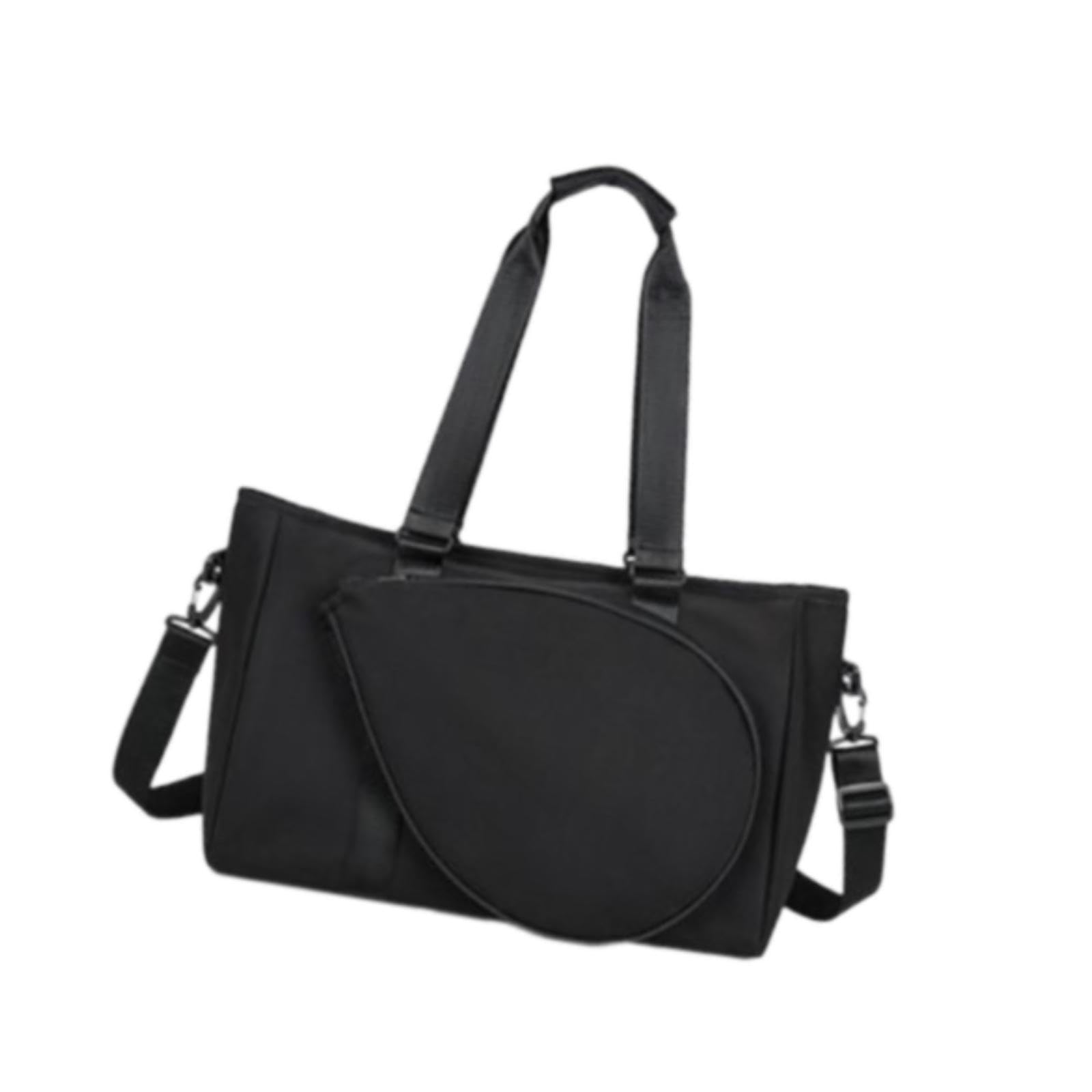 Menolana Tennis Racket Shoulder Bag,Outdoor Badminton Racket Bag,Portable,Tennis Tote Sports Handbag for Badminton Racquet, Black